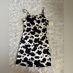 Altar'd State Black and White Sheath Mini Dress